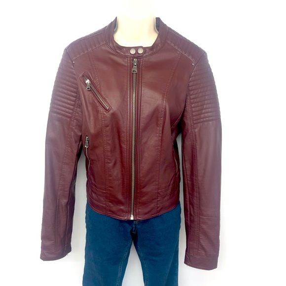 Day Trip Brown Faux Leather Moto Jacket - Picture 16 of 16